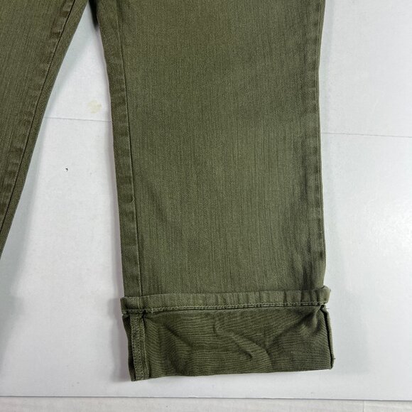 Not Your Daughters Jeans Women's 36x22* Dayla Wide Cuff Capri Green Denim Tag 14 - Picture 5 of 16